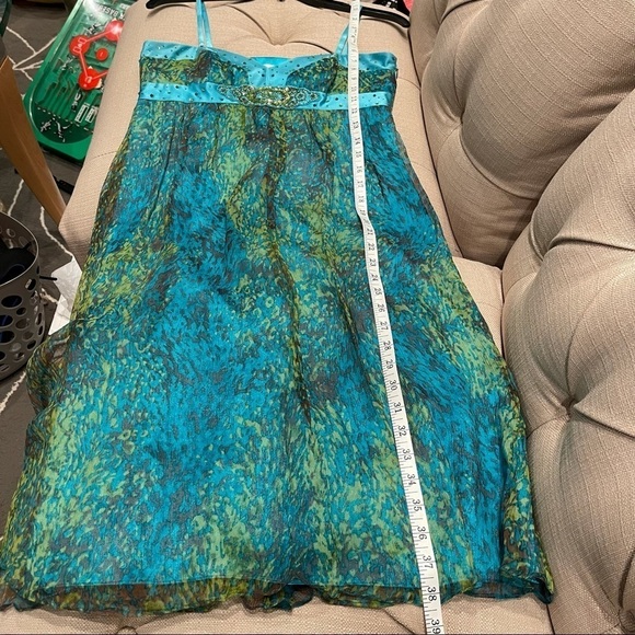 Laundry by Shellli Segal cocktail Silk dress Sz 6 - Picture 12 of 13